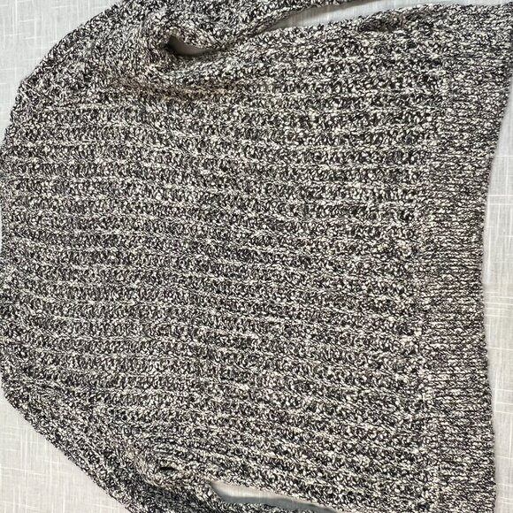 Ann Taylor Open Knit Black/White Chunky Sweater - Picture 3 of 5